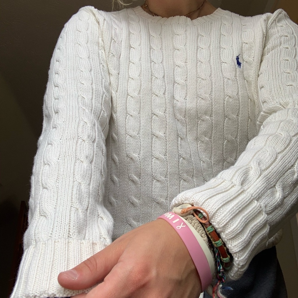 Ralf Lauren white sweater